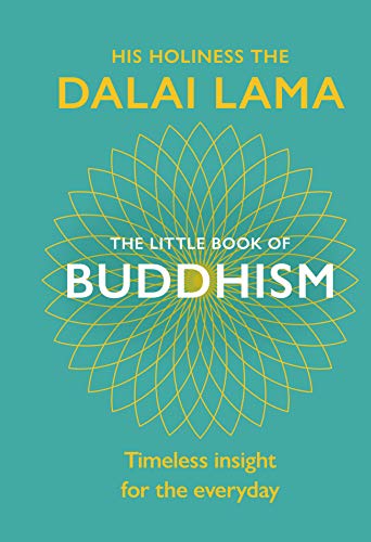 Book cover with teal background, yellow lotus flower, and white and yellow text.