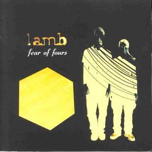 CD cover for Lamb’s “Fear Of Fours” with figures and a hexagon.