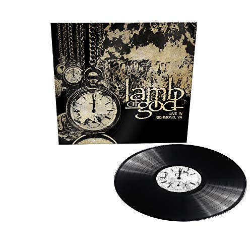 Lamb of God vinyl record with album cover featuring clocks.