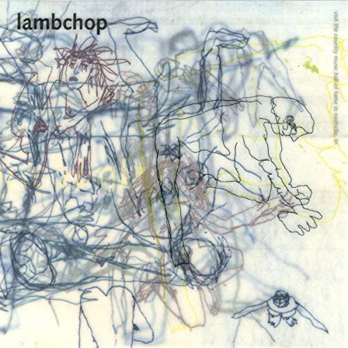 Lambchop CD cover: abstract, scribbled figures in blue and red lines.