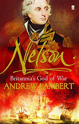 Book cover featuring a portrait of Admiral Horatio Nelson and naval battle scene.