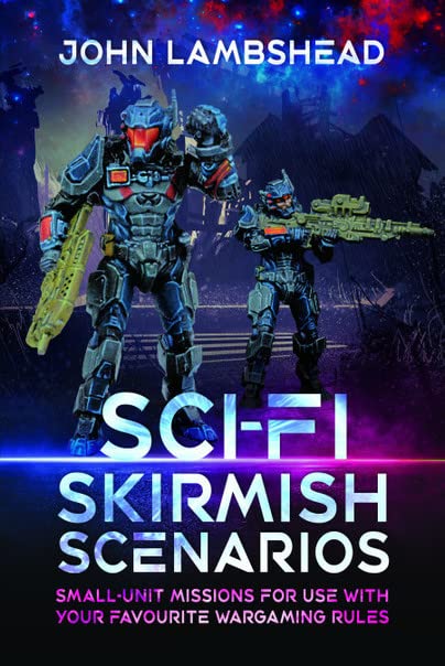 Book cover featuring two sci-fi miniature soldiers against a dark, cosmic background.