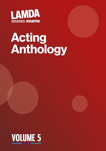 Red book cover with white text: "LAMDA Acting Anthology Volume 5".
