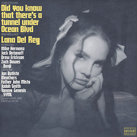 "Lana Del Rey CD case and disc with portrait artwork and parental advisory label."