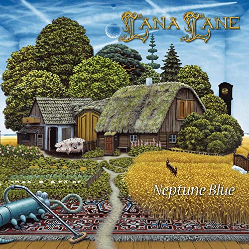 CD cover for Lana Lane’s “Neptune Blue” featuring a fairytale landscape.