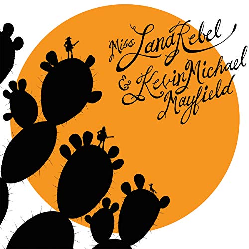 CD cover with orange circle, cacti silhouettes, and cursive text.