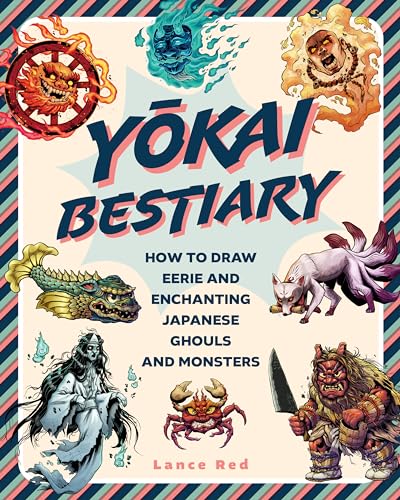Book cover featuring colorful illustrations of Japanese Yokai monsters and ghouls.
