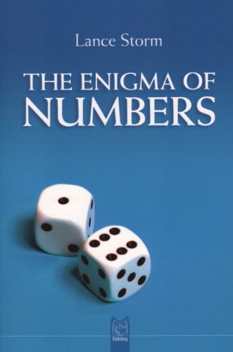 Book cover: "The Enigma of Numbers" with two white dice.