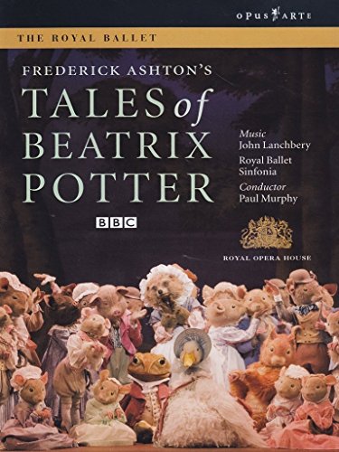 DVD cover for "Tales of Beatrix Potter" featuring anthropomorphic animals on stage.