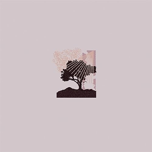 CD cover: Silhouette of a tree against a pale pink and white background.