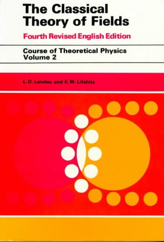Book cover: "The Classical Theory of Fields, Volume 2" with abstract circles.