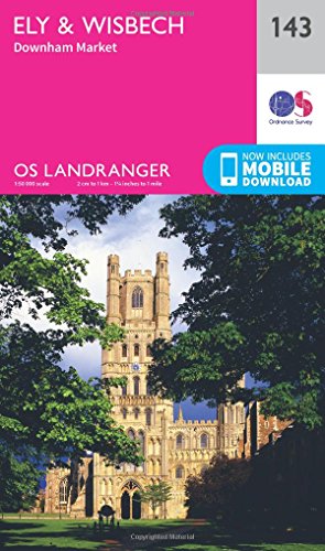 Ordnance Survey Landranger map cover featuring Ely Cathedral.