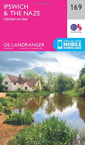 Ordnance Survey Landranger map cover featuring a thatched cottage by a pond.