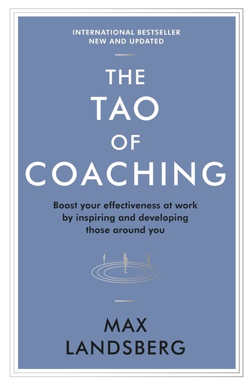 Book cover: "The Tao of Coaching" by Max Landsberg, blue background.