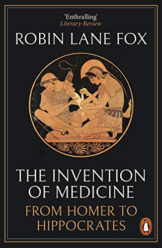 Book cover: "The Invention of Medicine" with ancient Greek imagery.