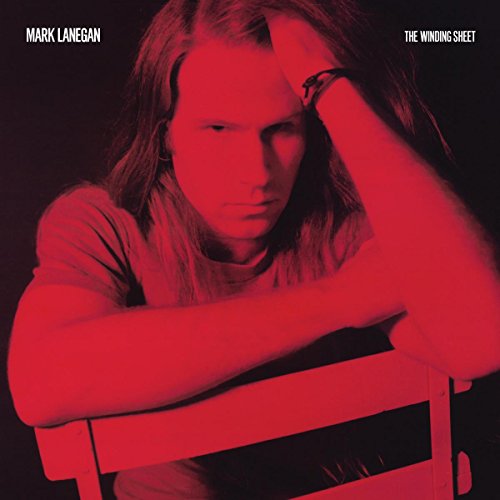 Red album cover featuring Mark Lanegan in a pensive pose.