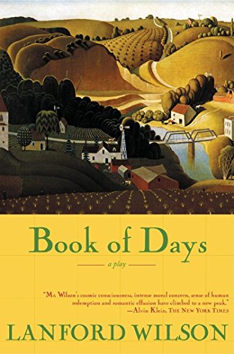 Book cover: painted landscape with village and title "Book of Days.
