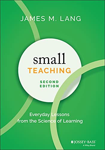 Book cover: "Small Teaching, Second Edition" with green and white design.