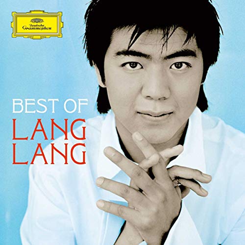 CD cover featuring pianist Lang Lang in a white shirt, light blue background.