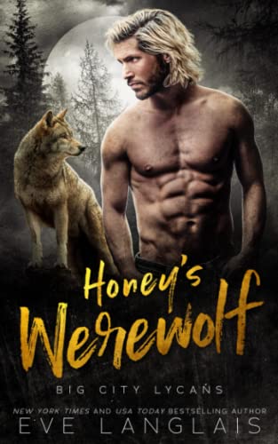 Book cover: shirtless man and wolf against a dark, forested moonlit background.