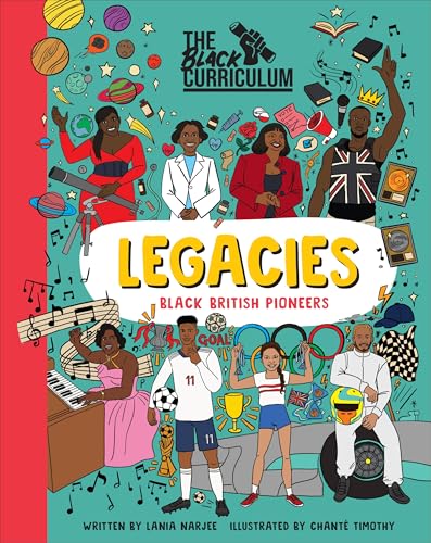 Book cover depicting diverse Black British pioneers and cultural icons.