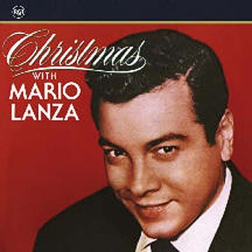 Album cover for “Christmas With Mario Lanza” featuring a portrait of the singer.