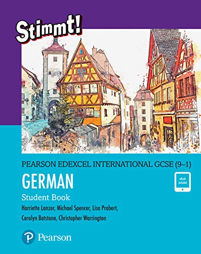 German textbook cover with watercolor painting of a European town.