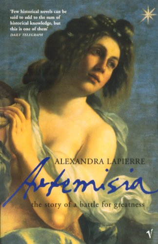 Book cover featuring a painting of a woman, "Artemisia" title.