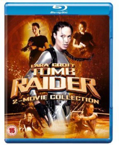 Blu-ray case for "Lara Croft: Tomb Raider" 2-movie collection featuring Angelina Jolie.