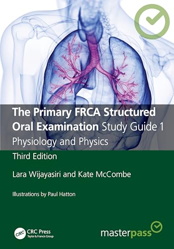 Book cover: "The Primary FRCA" study guide with lung illustration.