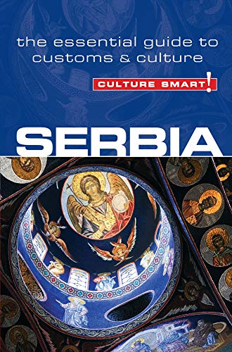 Book cover for “Serbia - Culture Smart!” featuring religious artwork.