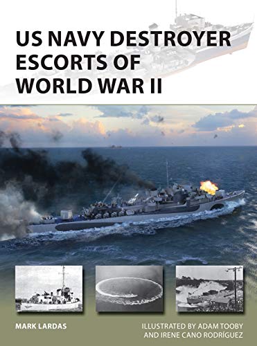 Book cover showing a US Navy destroyer escort firing its guns at sea.