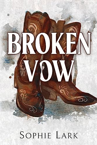 Book cover with watercolor effect, featuring brown cowboy boots and title.