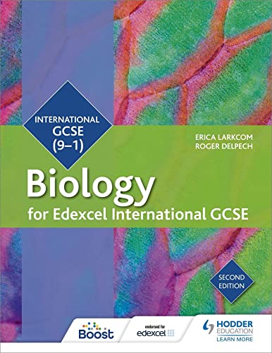 Edexcel International GCSE Biology student book cover with a microscopic leaf structure background.