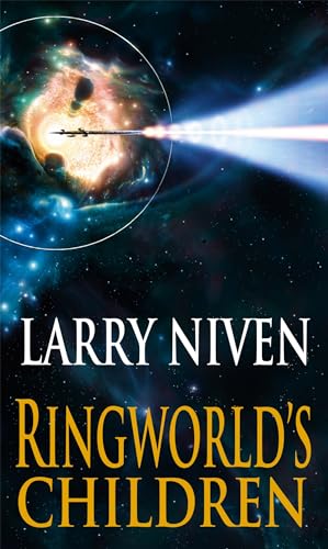 Science fiction book cover with spaceship, nebula, and bold white text.