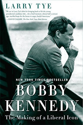 Book cover featuring a black and white portrait of Robert F. Kennedy.