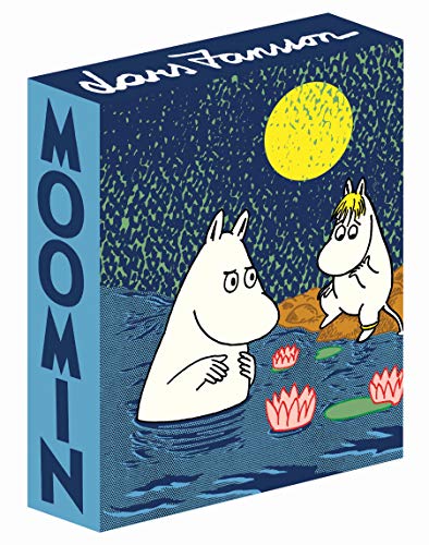 “Moomin Deluxe: Volume Two” book cover with Moomintroll and a full moon.