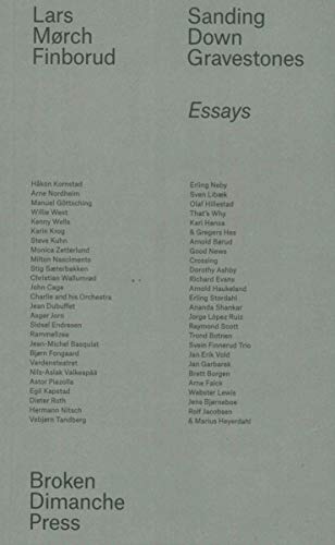 Book cover: "Sanding Down Gravestones" with a list of essay titles.