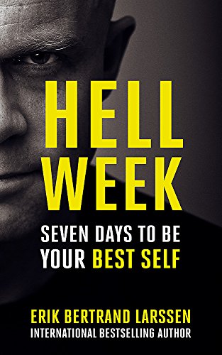 Book cover: "Hell Week" with a stern man’s partial face.