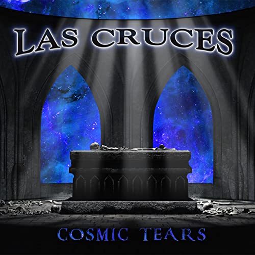 CD cover: gothic architecture framing a starry sky and a stone sarcophagus.