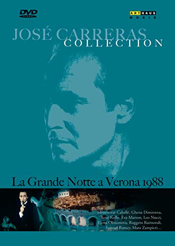 DVD cover featuring tenor José Carreras in a teal background.