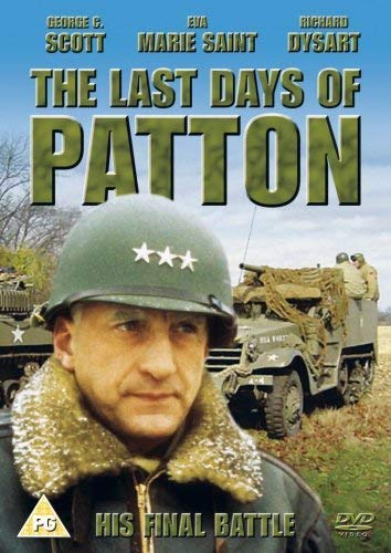 DVD cover for “The Last Days of Patton” featuring George C. Scott.