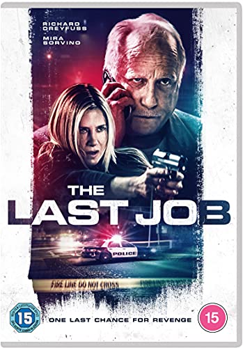 DVD cover for "The Last Job" featuring two people and a police car.