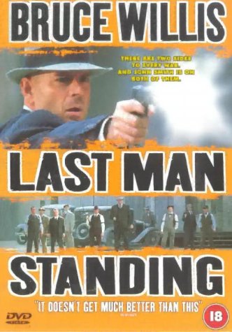 “Last Man Standing” DVD cover featuring Bruce Willis with a gun.