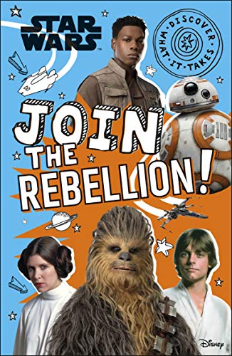 Star Wars book cover featuring Finn, BB-8, Chewbacca, Leia, and Luke.