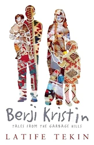 Book cover featuring silhouettes of a family filled with patterned fabric.