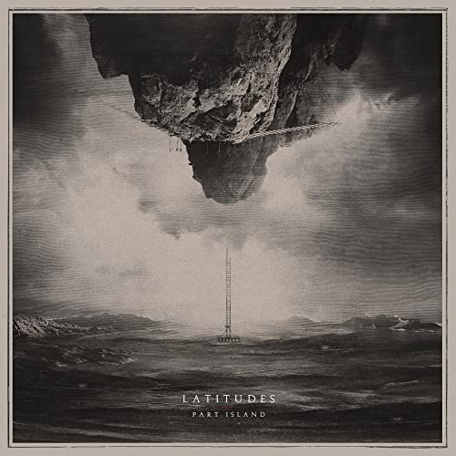 CD cover: a floating island above a desolate landscape, with text "Latitudes.