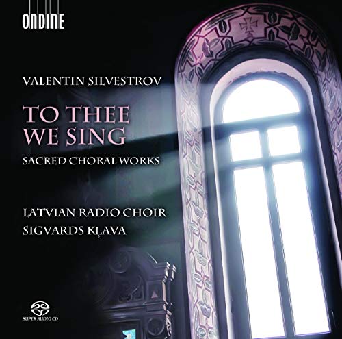 CD cover featuring a bright arched window and text by Valentin Silvestrov.