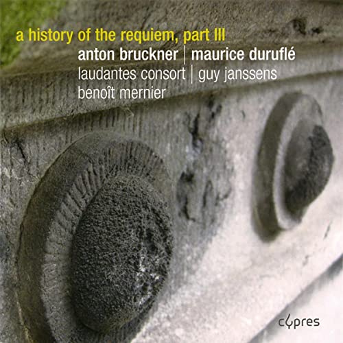 CD cover for "A History of the Requiem, Part III" featuring stone details.
