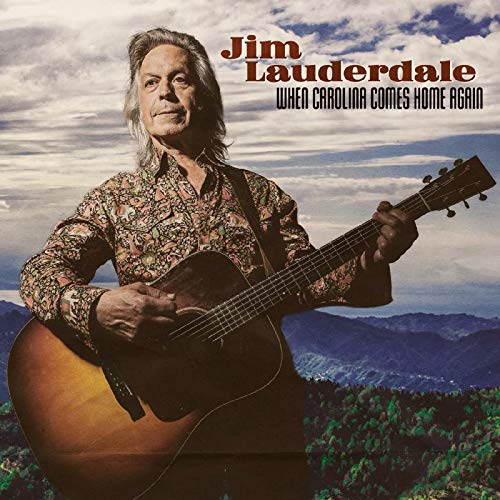 Album cover of Jim Lauderdale holding a guitar in a mountainous landscape.